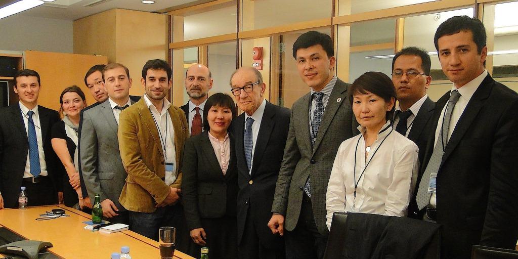 Fall 11 Fellows with Greenspan
